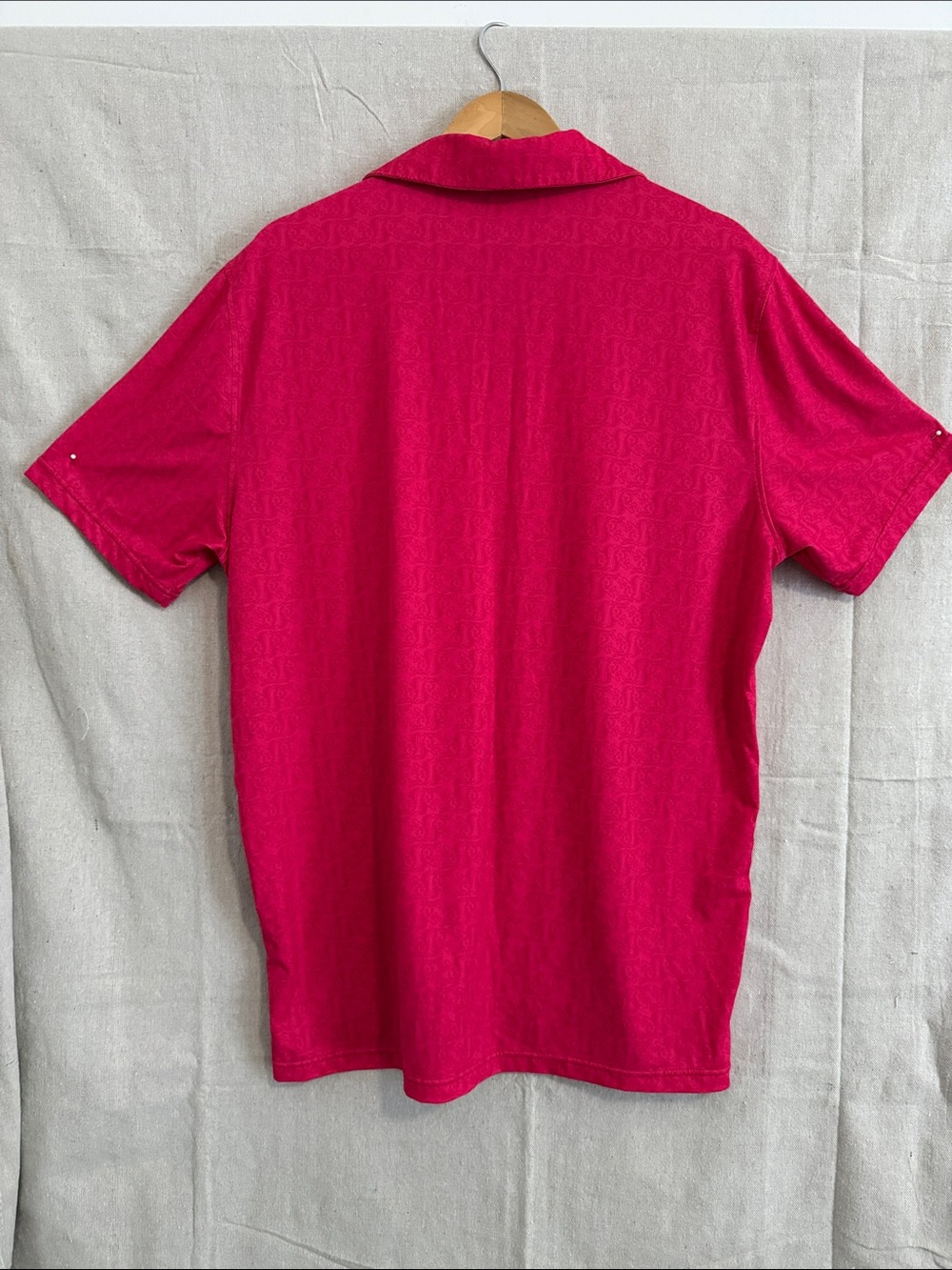 Men's Polo Shirt 122nd US Open - Red with Embroidered Crest - Picture 2 of 6